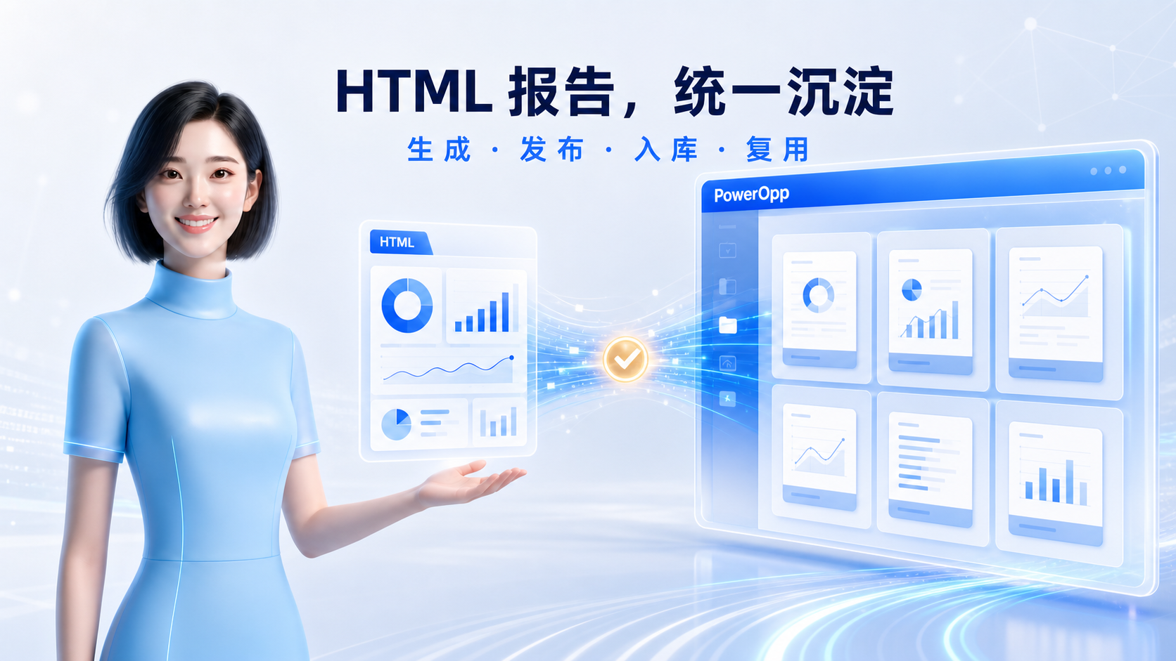 HTML 报告统一沉淀：生成、发布、入库、复用