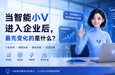 当智能小V进入企业后，最先变化的是什么？